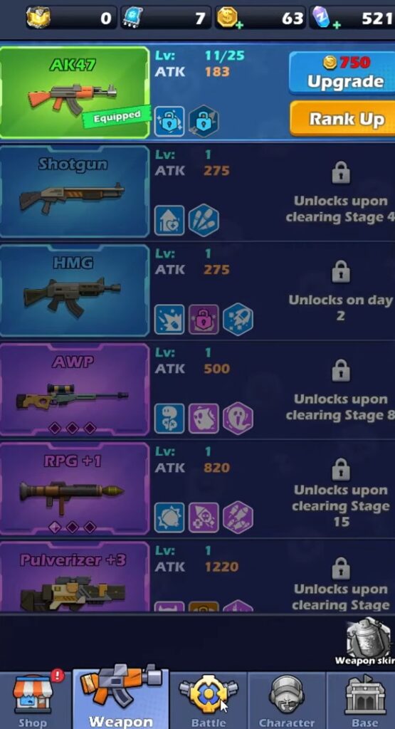 Zombie Waves best weapons